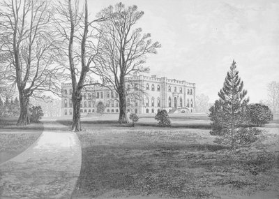 Kimbolton Castle, 1880 af English School